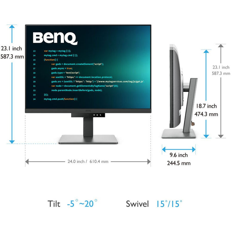 BenQ RD280U 28” 2560p 4K UHD Programming Monitor with MoonHalo Backlight and Built - in Speaker - SWIFT PERIPHERALSRD280U