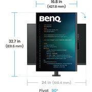BenQ RD280UA 28” 2560p 4K UHD Programming Monitor with MoonHalo Ergo Arm and Built - in Speakers - SWIFT PERIPHERALSRD280UA