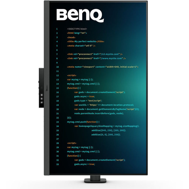 BenQ RD320UA 32” 2160p 4K UHD Programming Monitor with MoonHalo Flexible Arm and Built - in Speaker - SWIFT PERIPHERALSRD320UA