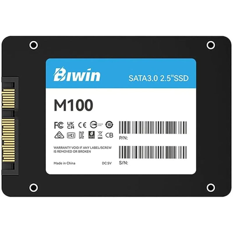 Biwin M100 2.5'' 128GB SATA III Internal Solid State Drive - SWIFT PERIPHERALSBM100NN128G-RGX