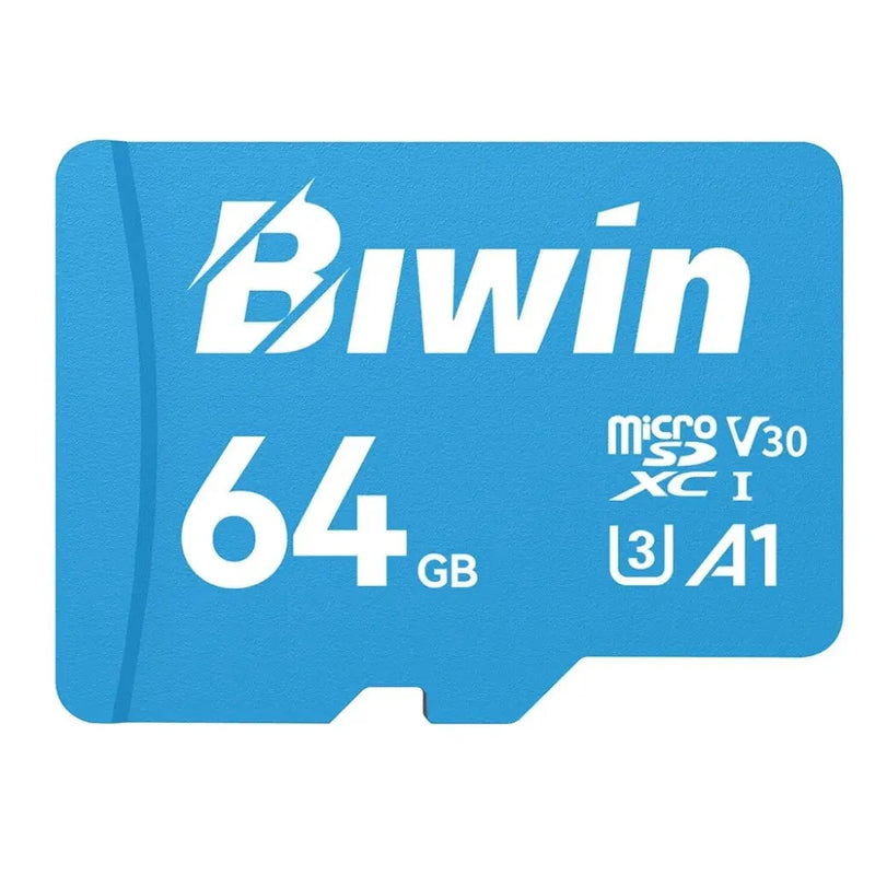 Biwin MS100 64GB MicroSD Card A1 Performance UHS - I C10/U1/V10 - SWIFT PERIPHERALSBMMS100064G-RGX