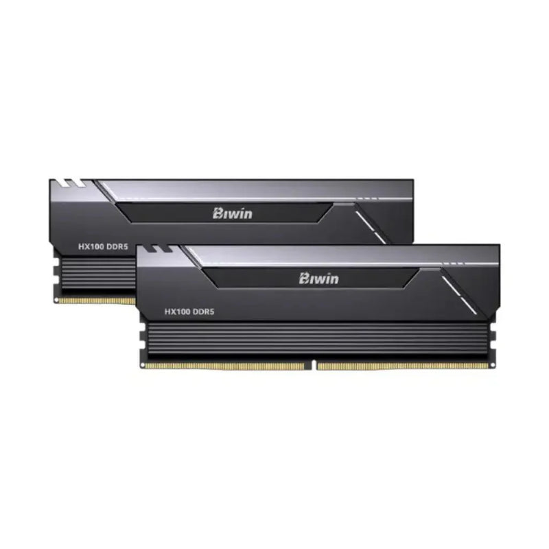 Biwin Opal HX100 64 GB (2×32 GB) DDR5 RAM 6000 MHz CL30 2Rx8 288 - Pin Gaming Desktop Memory - Black - SWIFT PERIPHERALSHX100-64GB-Black