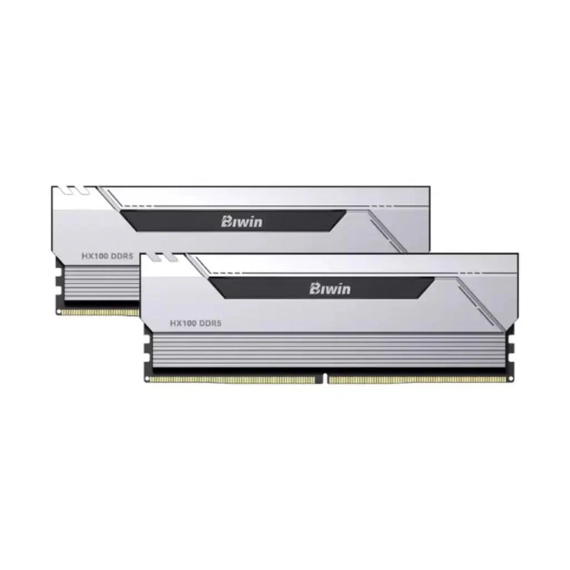 Biwin Opal HX100 64GB (2×32 GB) DDR5 RAM 6000 MHz CL30 2Rx8 288‑Pin Gaming Dekstop Memory - Silver - SWIFT PERIPHERALSHX100-64GB-Silver