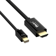 Black - i Mini DisplayPort to 4K HDMI Cable - 1.8 Meter - SWIFT PERIPHERALSIDP-HP180