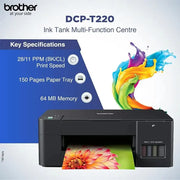 Brother DCP - T220 All - in - One Color Ink Tank Printer Print Copy Scan - SWIFT PERIPHERALSDCP-T220