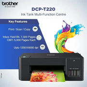 Brother DCP - T220 All - in - One Color Ink Tank Printer Print Copy Scan - SWIFT PERIPHERALSDCP-T220