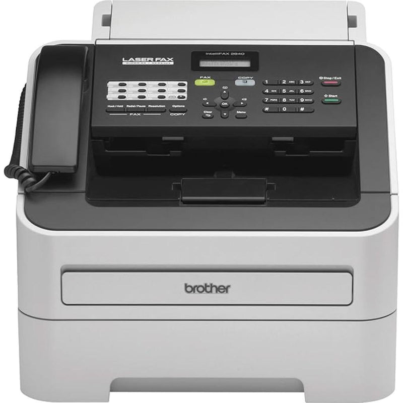 Brother FAX - 2840 Monochrome Laser Fax Machine Print Copy with Telephone Functionality - SWIFT PERIPHERALSFAX-2840