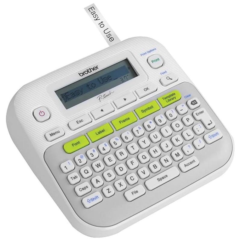 Brother PT - D210 Desktop Label Printer Compact QWERTY Keyboard Label Maker - SWIFT PERIPHERALSPT-D210