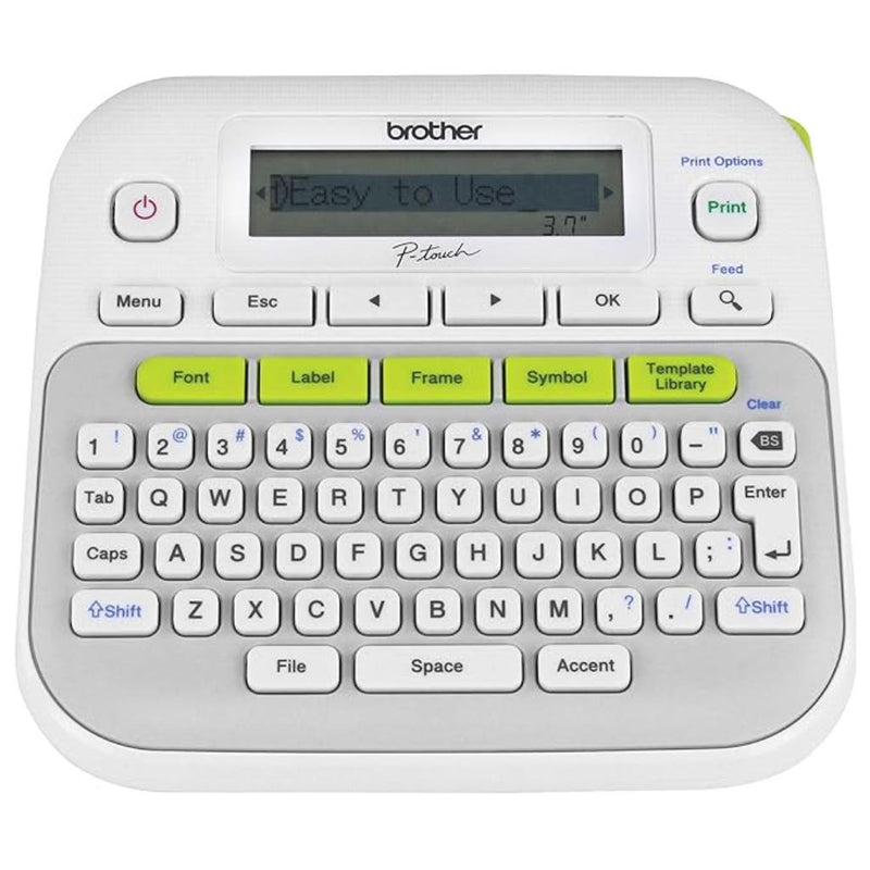Brother PT - D210 Desktop Label Printer Compact QWERTY Keyboard Label Maker - SWIFT PERIPHERALSPT-D210
