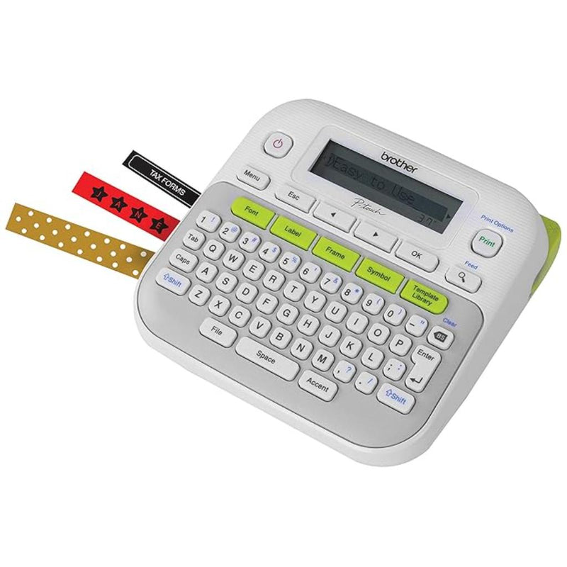 Brother PT - D210 Desktop Label Printer Compact QWERTY Keyboard Label Maker - SWIFT PERIPHERALSPT-D210