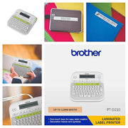 Brother PT - D210 Desktop Label Printer Compact QWERTY Keyboard Label Maker - SWIFT PERIPHERALSPT-D210