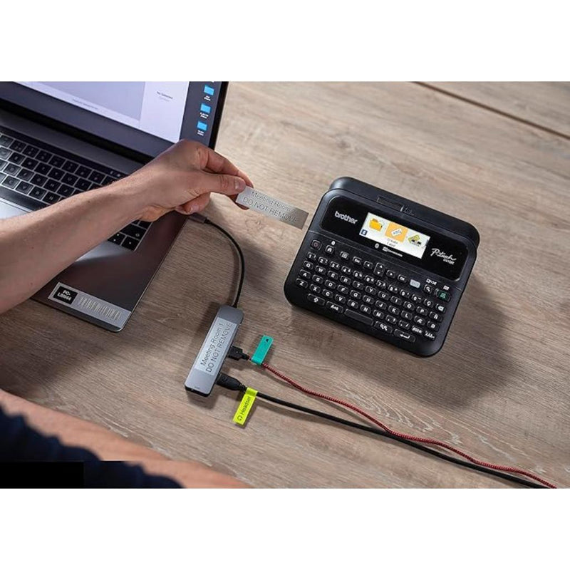 Brother PT - D610BT Professional Label Printer with Bluetooth & USB Auto Cutter & Full - Color LCD - SWIFT PERIPHERALSPT-D610BT
