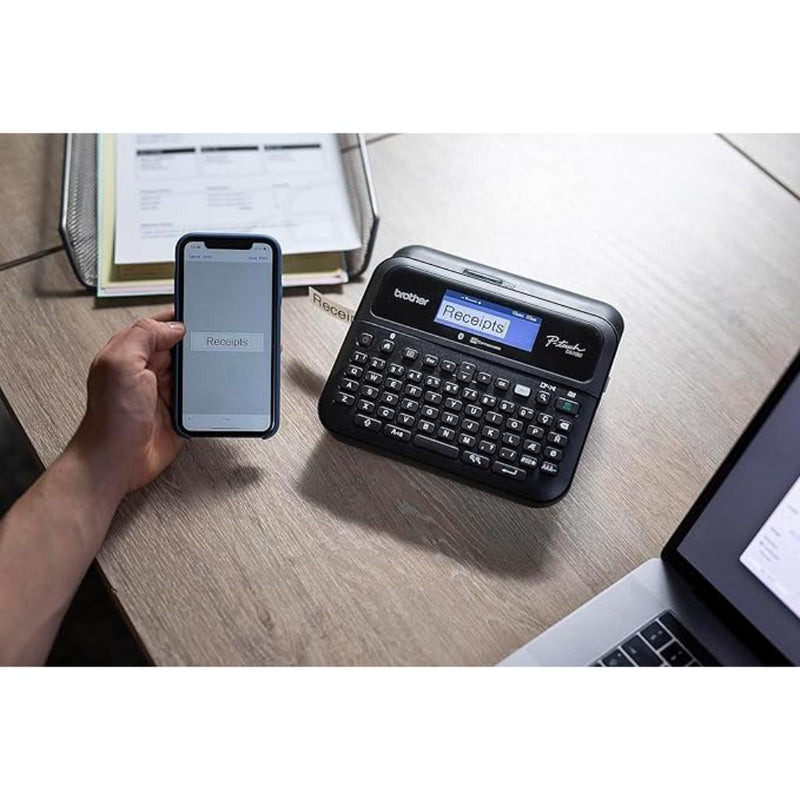 Brother PT - D610BT Professional Label Printer with Bluetooth & USB Auto Cutter & Full - Color LCD - SWIFT PERIPHERALSPT-D610BT