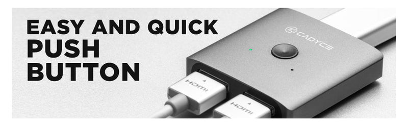 Cadyce CA - 2HDS 2 x 1 HDMI Switch with 4K support - SWIFT PERIPHERALSCA-2HDS
