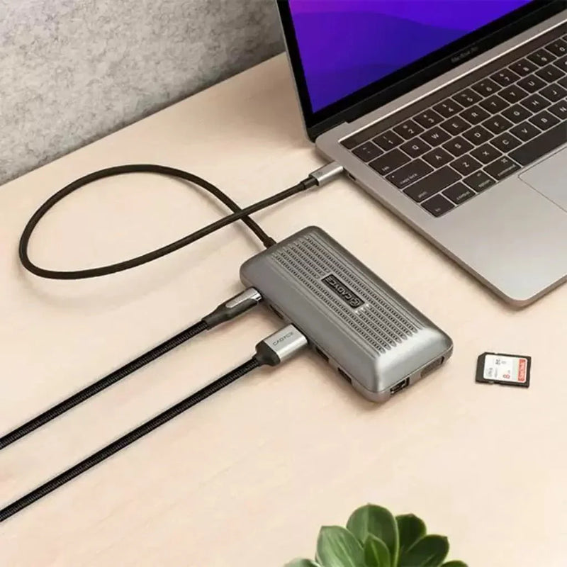 Cadyce CA - 2HDVG Plus USB - C Dual 4K HDMI & VGA Docking Station (15cm Cable) - SWIFT PERIPHERALSCA-2HDVG-Plus-(15cm)