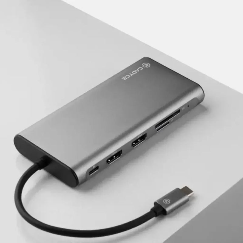 Cadyce CA - 2HDVG USB - C Dual HDMI & VGA Docking Station Gigabit LAN SD/MicroSD USB Ports - SWIFT PERIPHERALSCA-2HDVG
