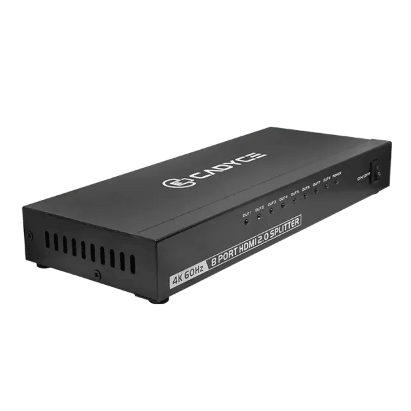 Cadyce CA - 8HDSP 1 x 8 HDMI Splitter with 4K Support - Black - SWIFT PERIPHERALSCA-8HDSP