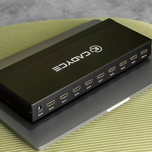 Cadyce CA - 8HDSP 1 x 8 HDMI Splitter with 4K Support - Black - SWIFT PERIPHERALSCA-8HDSP