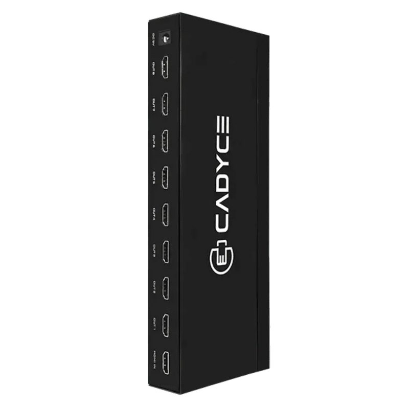 Cadyce CA - 8HDSP 1 x 8 HDMI Splitter with 4K Support - Black - SWIFT PERIPHERALSCA-8HDSP