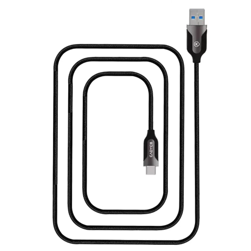 Cadyce CA - C3AM 2m USB - C to USB 3.0 A Male Cable 5Gbps Data Transfer Windows & Mac Compatible - SWIFT PERIPHERALSCA-C3AM-2M