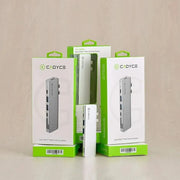 Cadyce CA - C3MDS Dual USB - C Mini Docking Station HDMI 4K USB 3.0 SD/MicroSD Slots Thunderbolt 3 Compatible - SWIFT PERIPHERALSCA-C3MDS