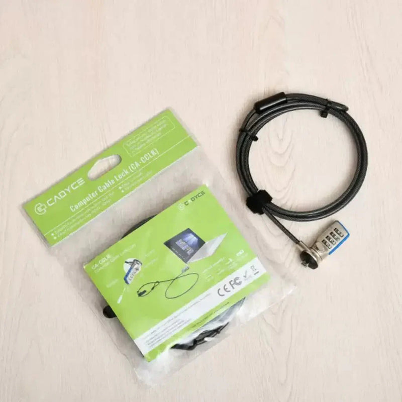 Cadyce CA - CCLK Laptop & Computer Locking Cable with 4 - Digit Combination Key and 2m Twisted Steel Wire - SWIFT PERIPHERALSCA-CCLK