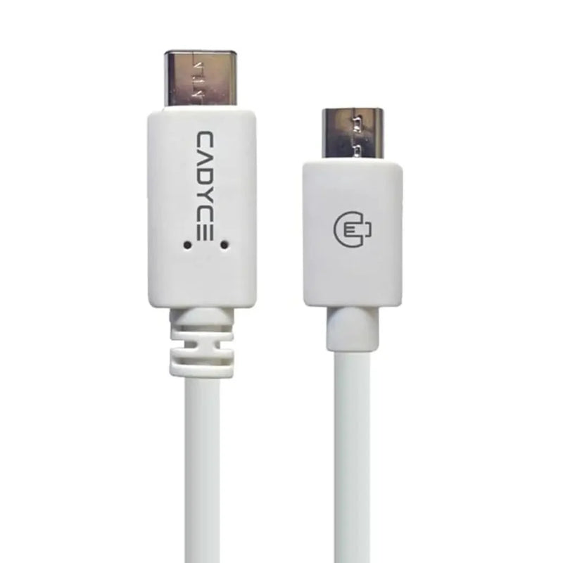 Cadyce CA - CMICRO USB - C to Micro USB 2.0 Male 1M Sync & Charge Cable – White - SWIFT PERIPHERALSCA-CMICRO