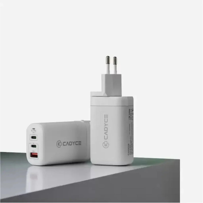 Cadyce CA - CPA61 65W GaN Wall Charger with Dual USB - C PD 3.0 & USB - A QC 3.0 - SWIFT PERIPHERALSCA-CPA61