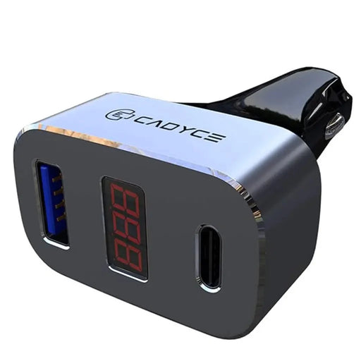 Cadyce CA - CUCC 33W Car wireless charger with Digital Display USB - A & USB - C Ports - SWIFT PERIPHERALSCA-CUCC