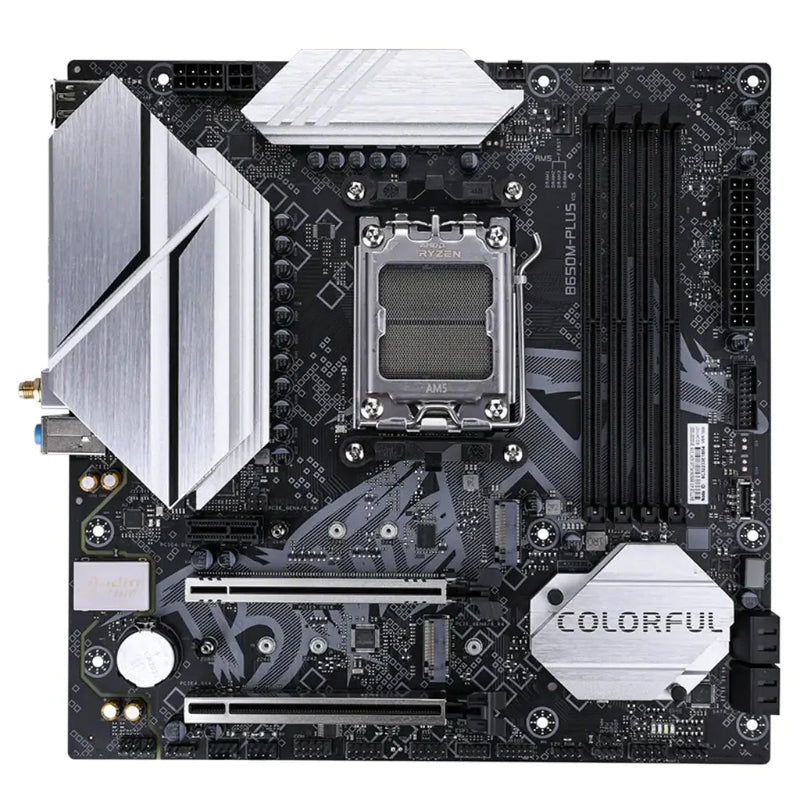 Colorful BATTLE‑AX B650M‑PLUS WIFI V15 WiFi - 6 AMD B650 AM5 DDR5 mATX Motherboard - SWIFT PERIPHERALSBATTLE‑AX B650M‑PLUS WIFI- V15
