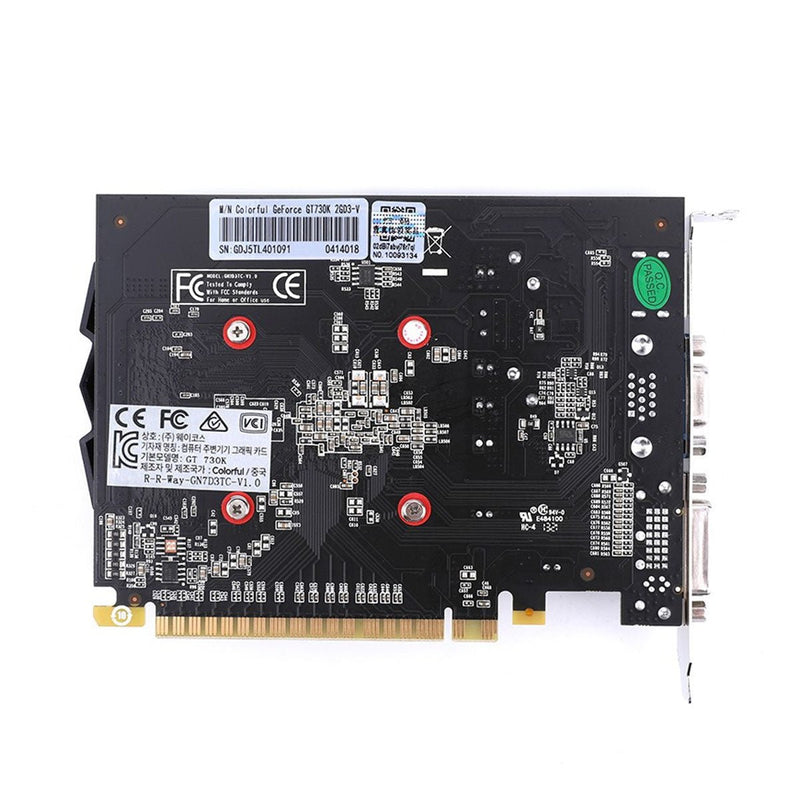 Colorful GeForce GT 730K 2GB DDR3 64 - Bit Graphics Card - SWIFT PERIPHERALSG-C730K 2G-V
