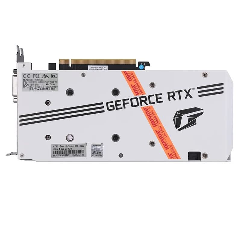 COLORFUL GEFORCE RTX 3050 8GB IGAME ULTRA OC DUO GRAPHIC CARD WHITE - SWIFT PERIPHERALS107733