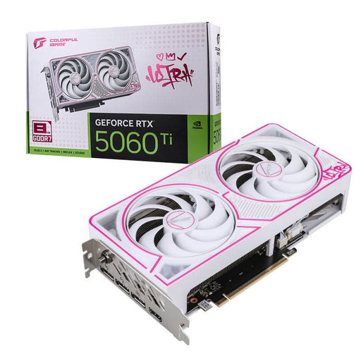 COLORFUL IGAME GEFORCE RTX 5060 TI ULTRA W DUO OC 8GB - V WHITE GRAPHIC CARD - SWIFT PERIPHERALS1093485
