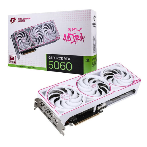COLORFUL IGAME GEFORCE RTX 5060 ULTRA W OC 8GB - V WHITE GRAPHIC CARD - SWIFT PERIPHERALS1094142