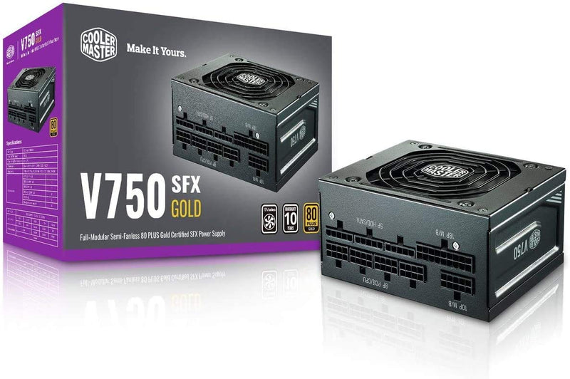 COOLER MASTER 750W V750 SFX 80 PLUS GOLD FULLY MODULAR SMPS - SWIFT PERIPHERALS101792