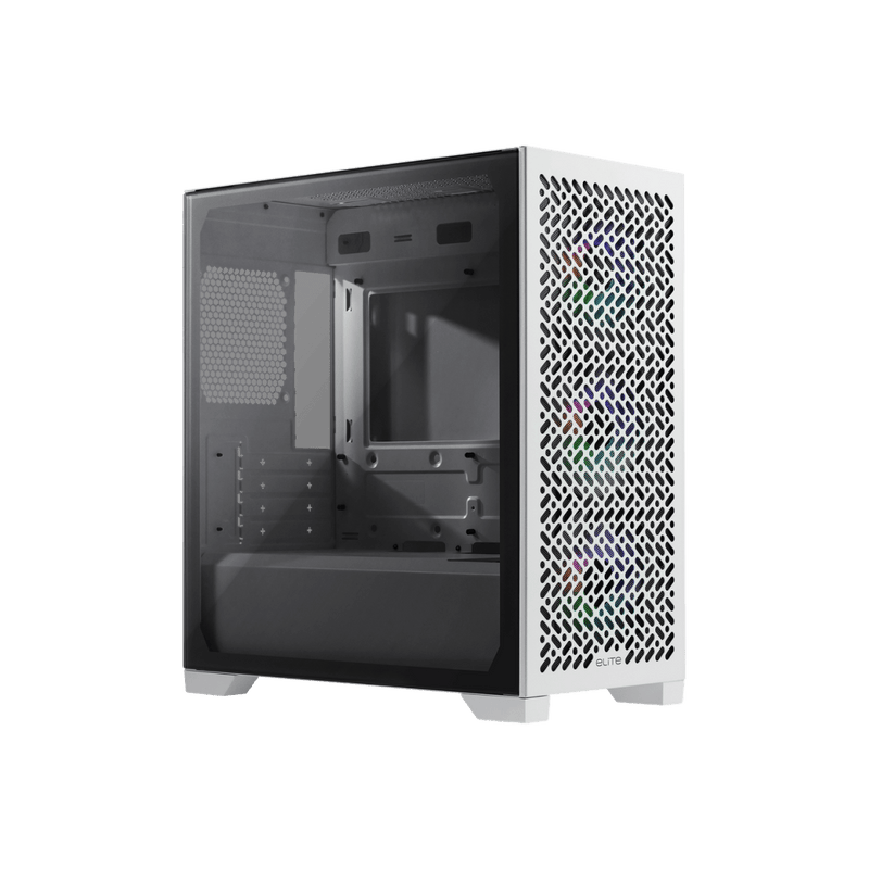 COOLER MASTER ELITE 302 WHITE ARGB M - ATX MINI TOWER CASE - SWIFT PERIPHERALS1094278