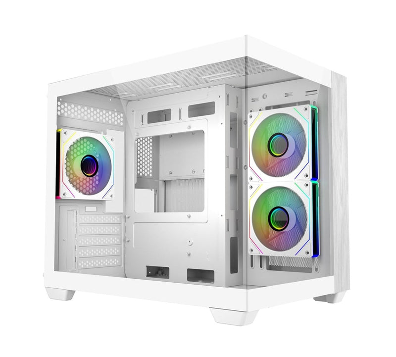 COOLER MASTER ELITE 481 WOOD COMPUTER CASE - WHITE - SWIFT PERIPHERALS1095185