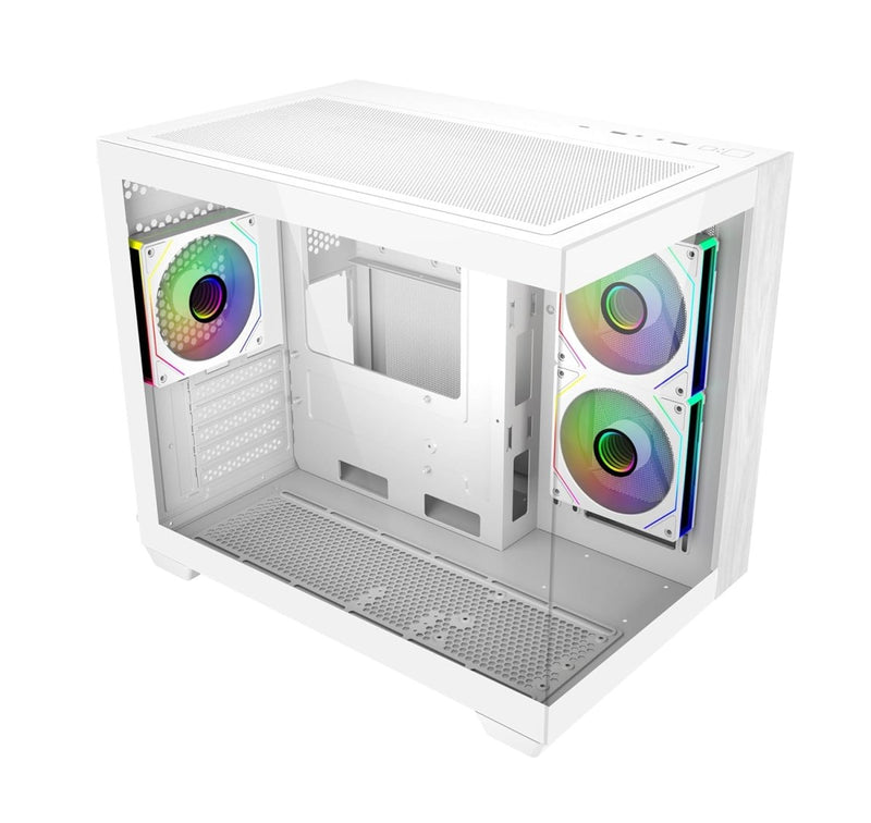 COOLER MASTER ELITE 481 WOOD COMPUTER CASE - WHITE - SWIFT PERIPHERALS1095185