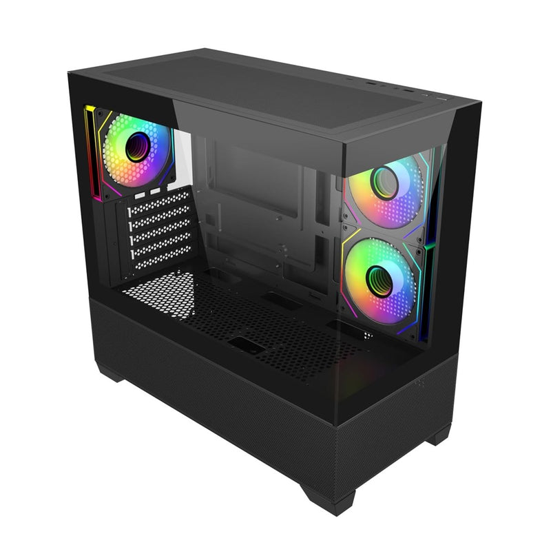 COOLER MASTER ELITE 490 COMPUTER CASE ARGB BLACK - SWIFT PERIPHERALS1094518