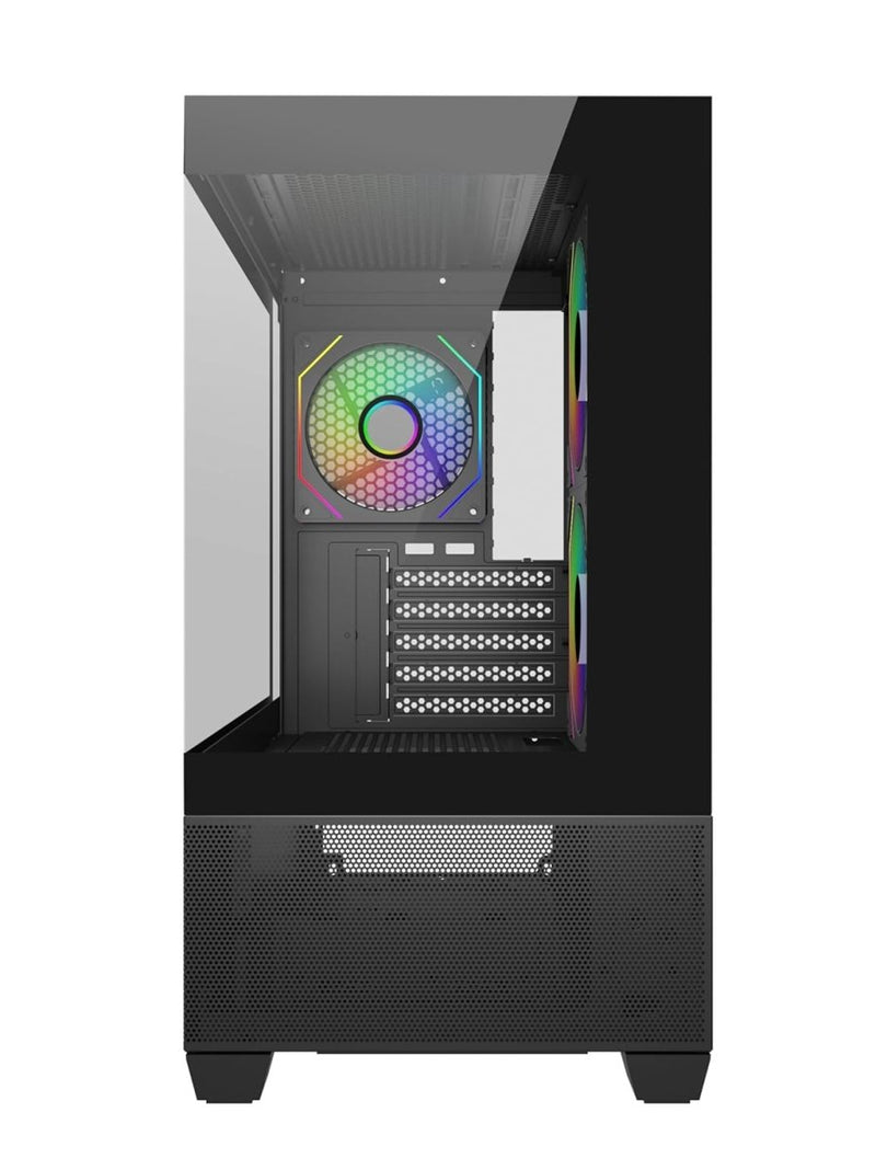 COOLER MASTER ELITE 490 COMPUTER CASE ARGB BLACK - SWIFT PERIPHERALS1094518