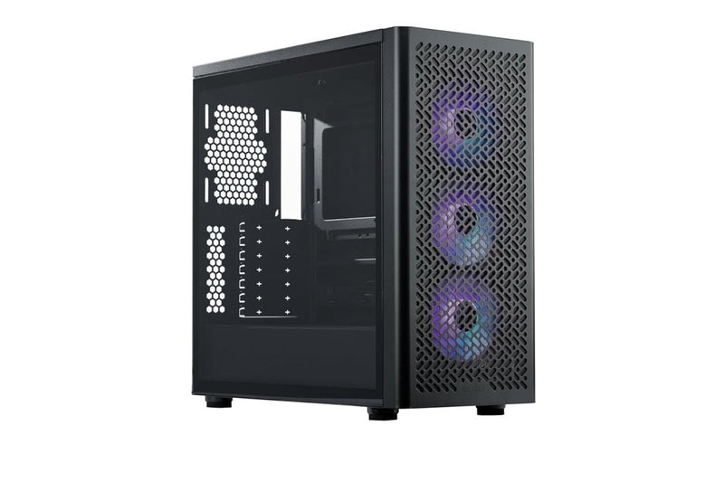 COOLER MASTER ELITE 502 COMPUTER CASE ARGB BLACK - SWIFT PERIPHERALS1094279