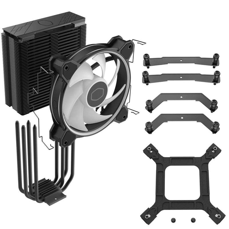 COOLER MASTER HYPER 212 HALO ARGB CPU AIR COOLER (BLACK) - SWIFT PERIPHERALS1088450