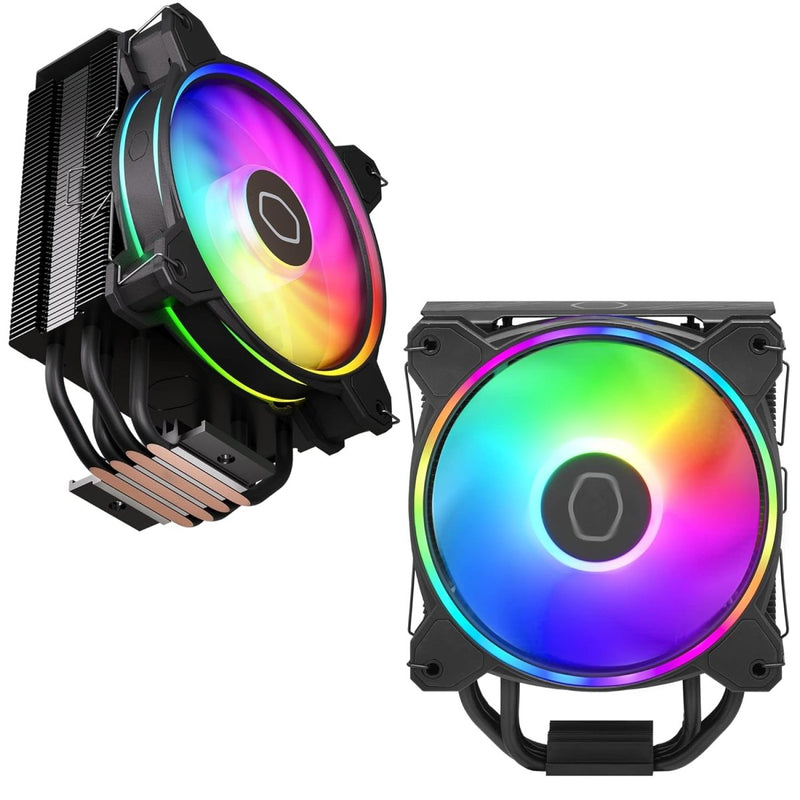 COOLER MASTER HYPER 212 HALO ARGB CPU AIR COOLER (BLACK) - SWIFT PERIPHERALS1088450