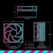COOLER MASTER HYPER 212 HALO ARGB CPU AIR COOLER (BLACK) - SWIFT PERIPHERALS1088450