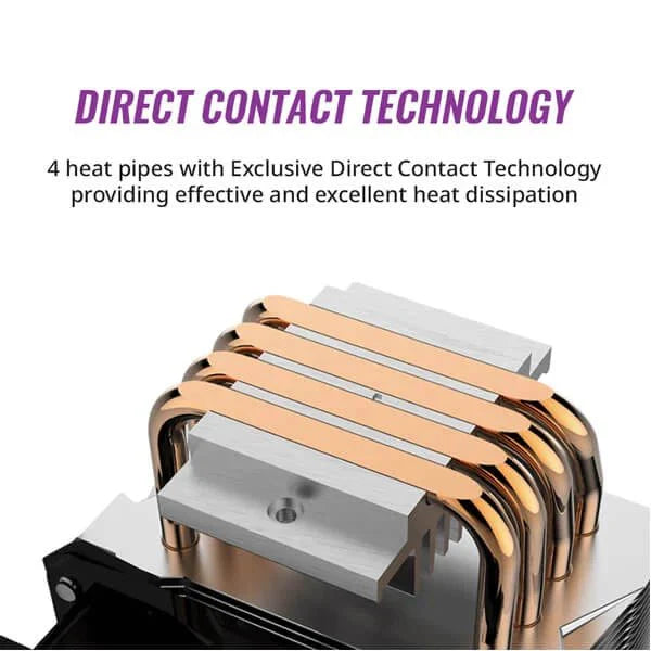 COOLER MASTER HYPER 410R RGB CPU AIR COOLER - SWIFT PERIPHERALS100780
