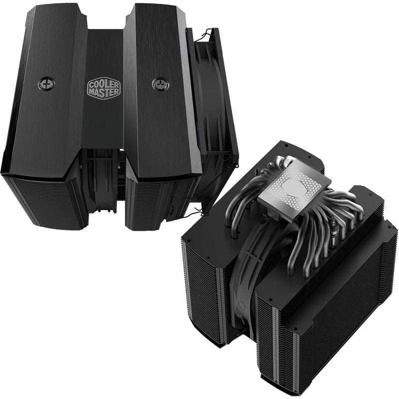 COOLER MASTER MASTERAIR MA824 STEALTH 120MM DUAL TOWER CPU AIR COOLER (MAM - D8PN - 318PK - R1) - SWIFT PERIPHERALSCooler-028