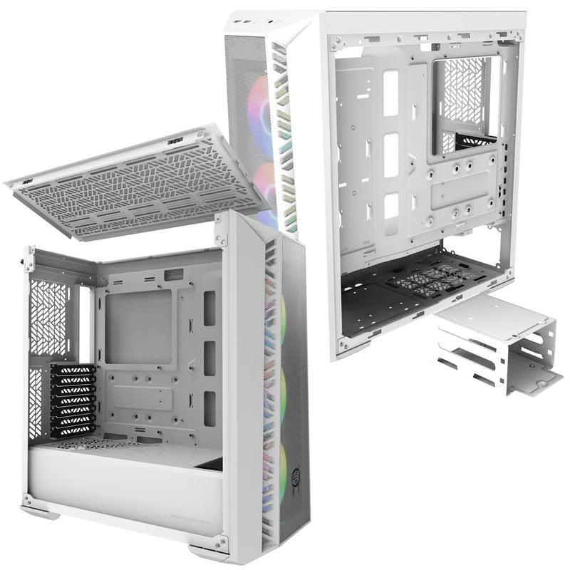COOLER MASTER MASTERBOX MB520 MESH MID - TOWER ARGB E - ATX CABINET WHITE - SWIFT PERIPHERALS1082077