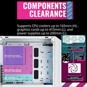 COOLER MASTER MASTERBOX MB520 MESH MID - TOWER ARGB E - ATX CABINET WHITE - SWIFT PERIPHERALS1082077