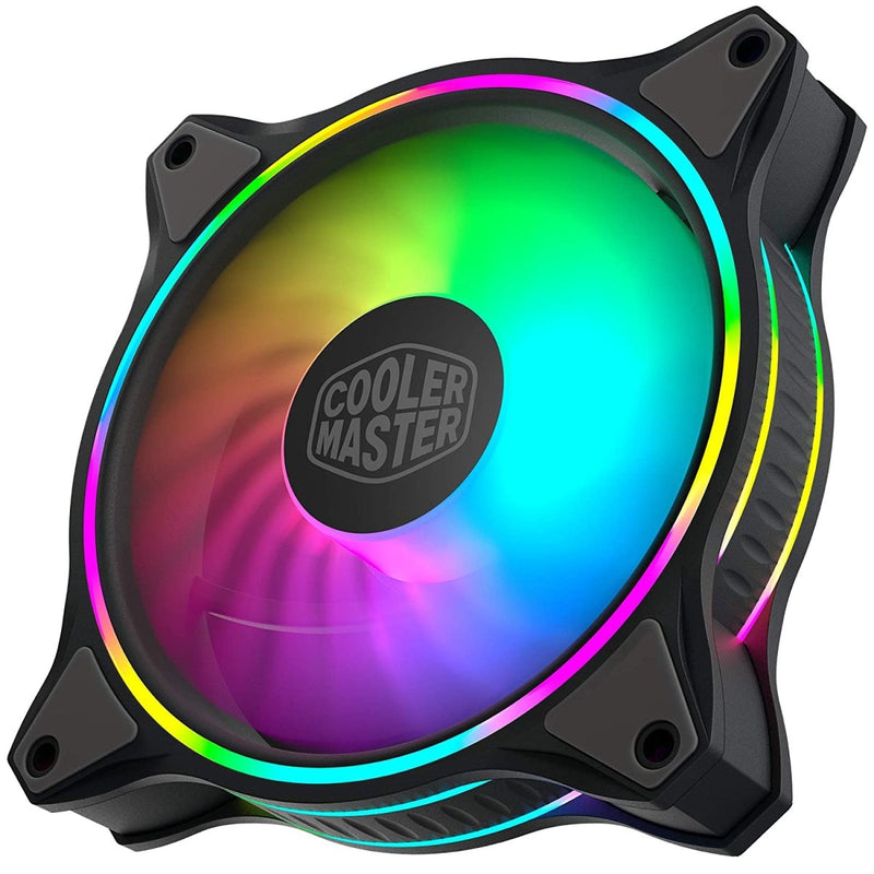 Cooler Master MasterFan MF120 Halo 120mm Case Fan 3 in1 Pack with Dual Loop ARGB Lighting and Low Noise Design - SWIFT PERIPHERALSMFL-B2DN-183PA-R1