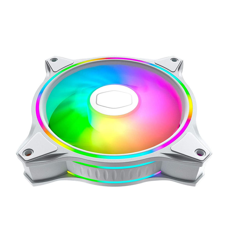 Cooler Master MasterFan MF120 Halo 3in1 White Edition CPU Case Fan with ARGB Controller - SWIFT PERIPHERALSMFL-B2DW-183PA-R1
